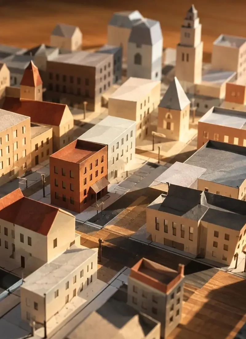 纸城（Paper City）主视觉，用 28 万张手绘稿搭起来的一座城市。
