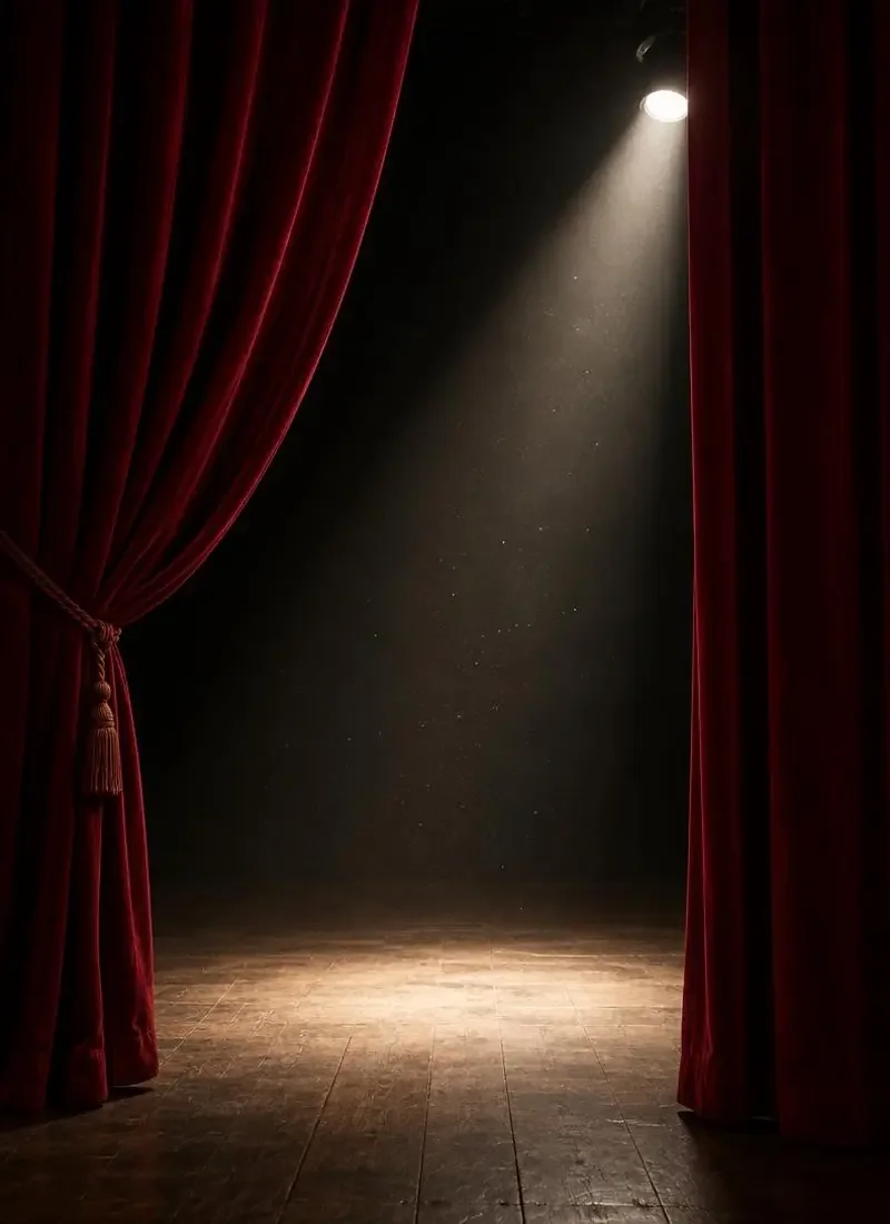 红幕召唤（Red Curtain Call）主视觉，一场永不开演的话剧，排练了整整二十年。